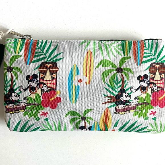 LOUNGEFLY DISNEY Tropical Pouch, Mickey Ears & 3 Beachy Bracelets, 3 NWT ITEMS! - Picture 6 of 13
